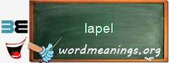 WordMeaning blackboard for lapel